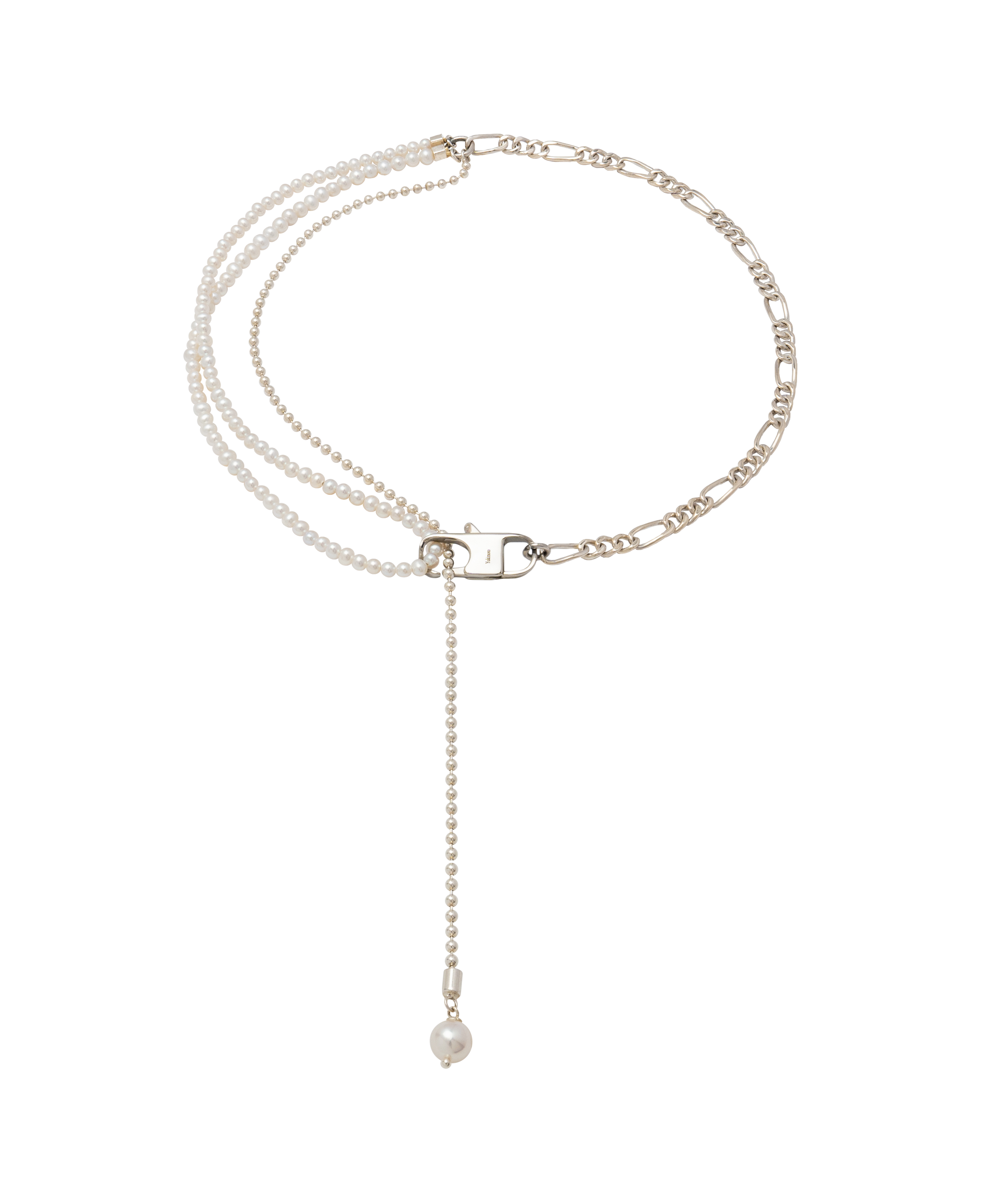 Tokyo Eleganza Pearls Necklace featuring Japanese freshwater and Akoya pearls in sterling silver.