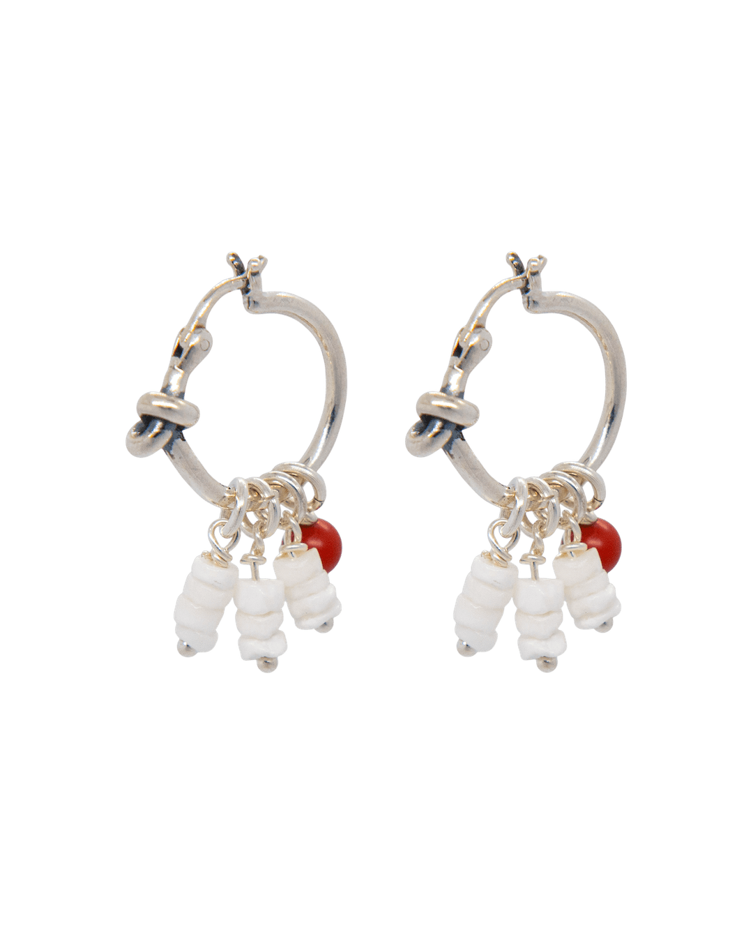 Tassel Cinnabar Earrings - Yukimoto