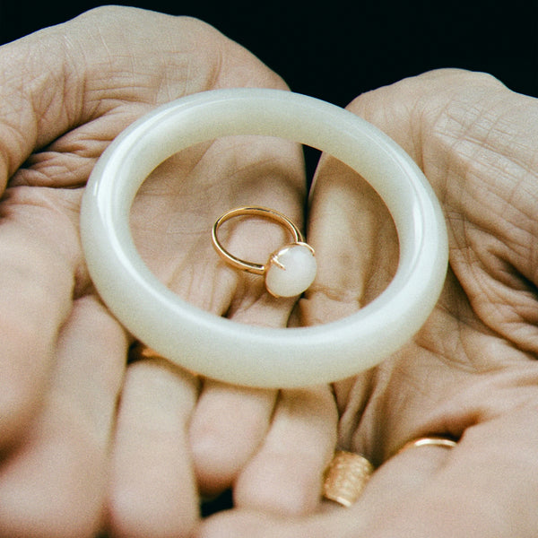 Mutton Fat Jade Bangle