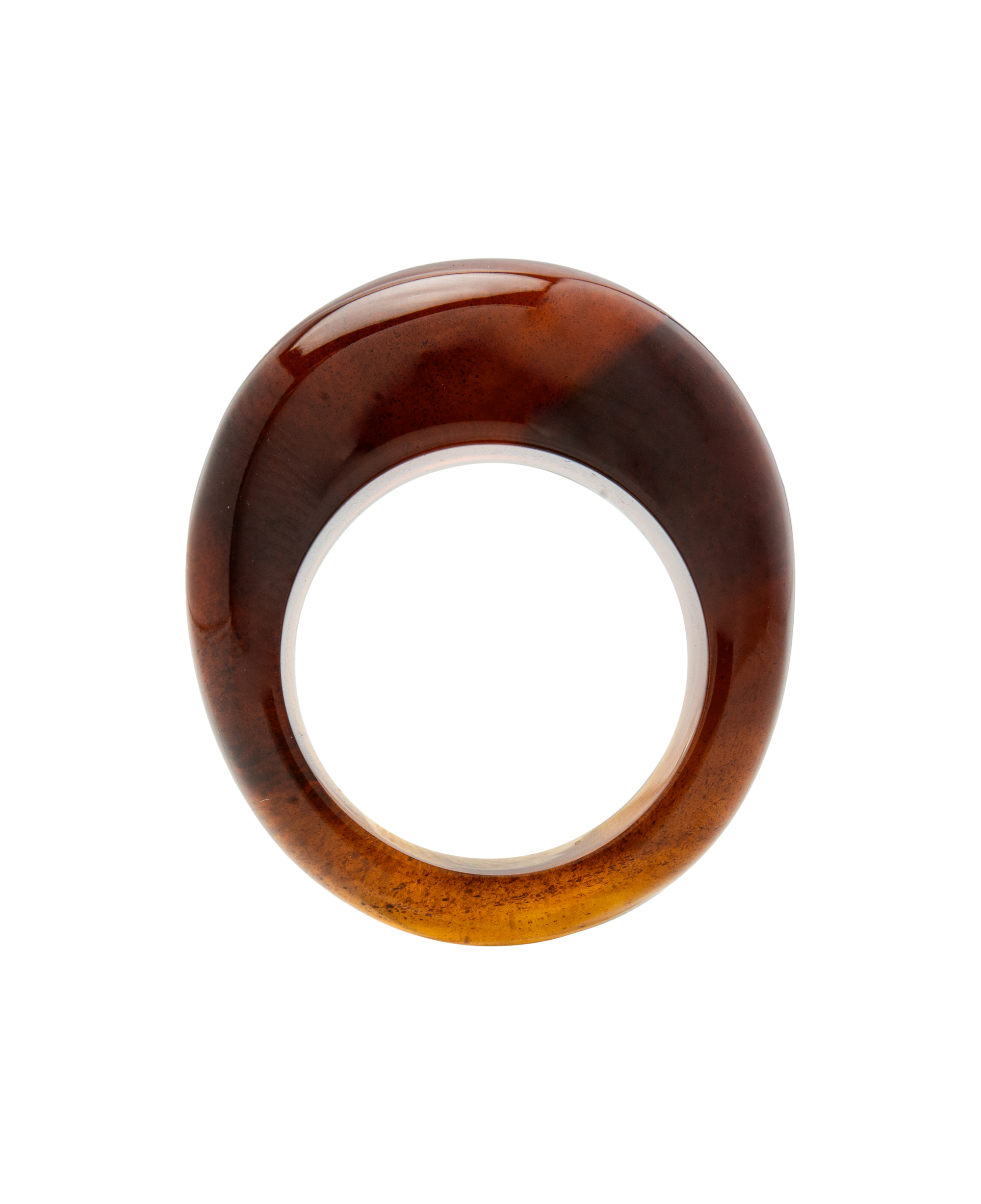 Burmese Amber Bun Ring – Handmade in Malaysia