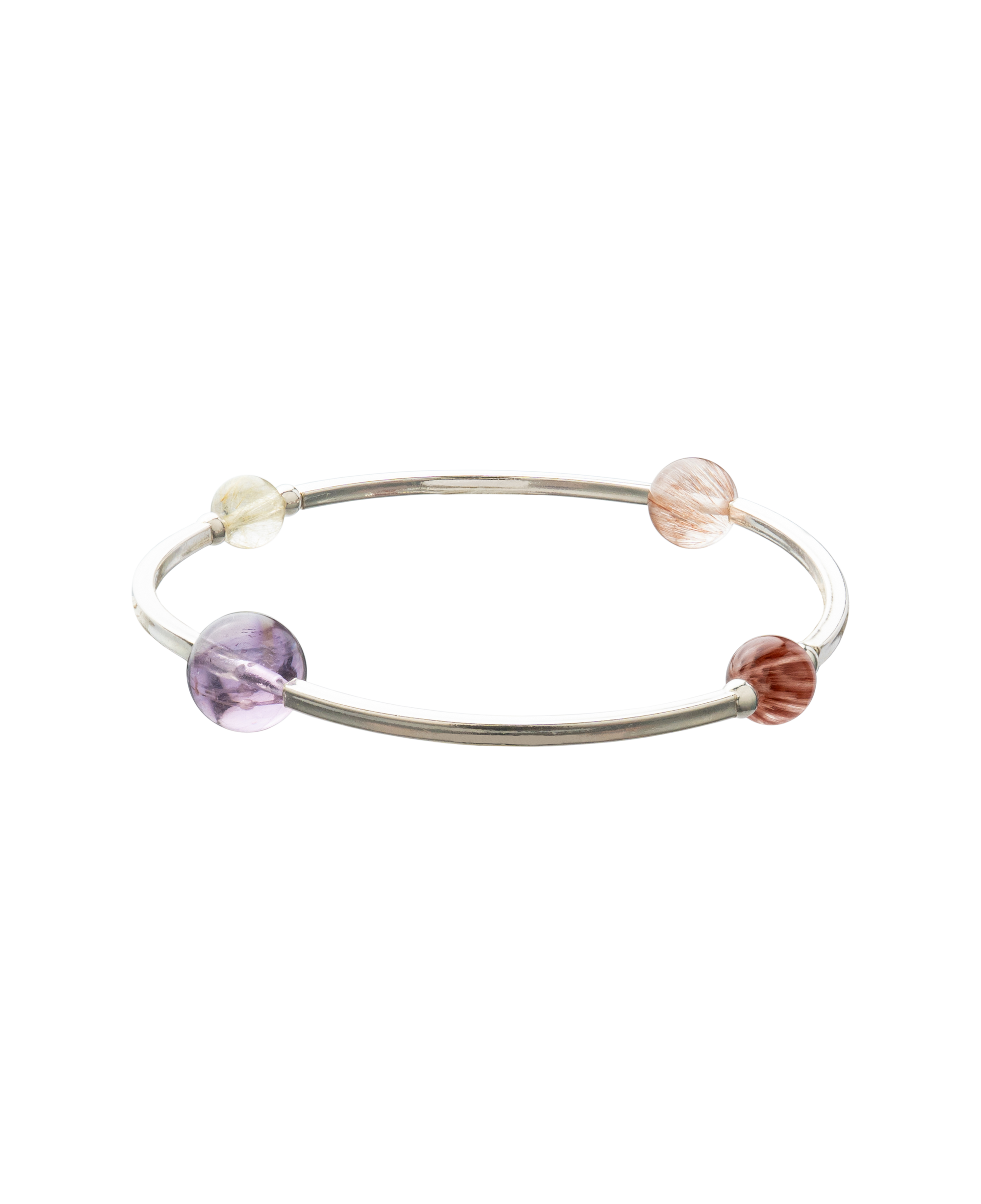 4Play Bangle featuring colorful gemstones and sterling silver design.