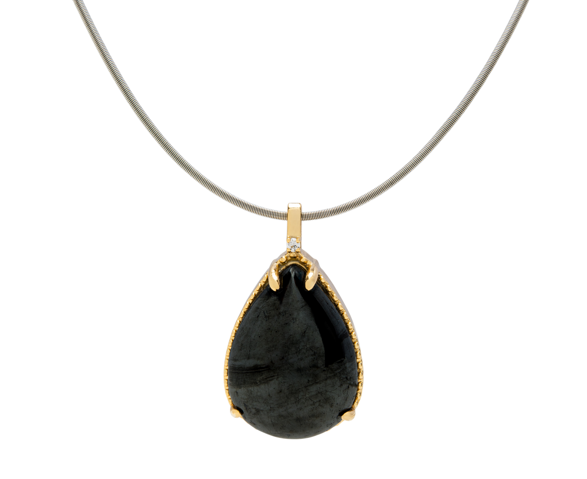 Aegirine Teardrop Pendant