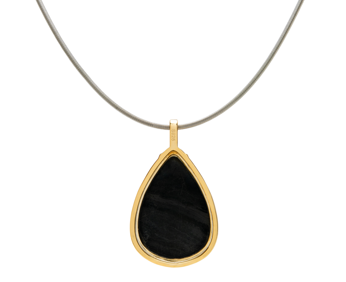 Aegirine Teardrop Pendant