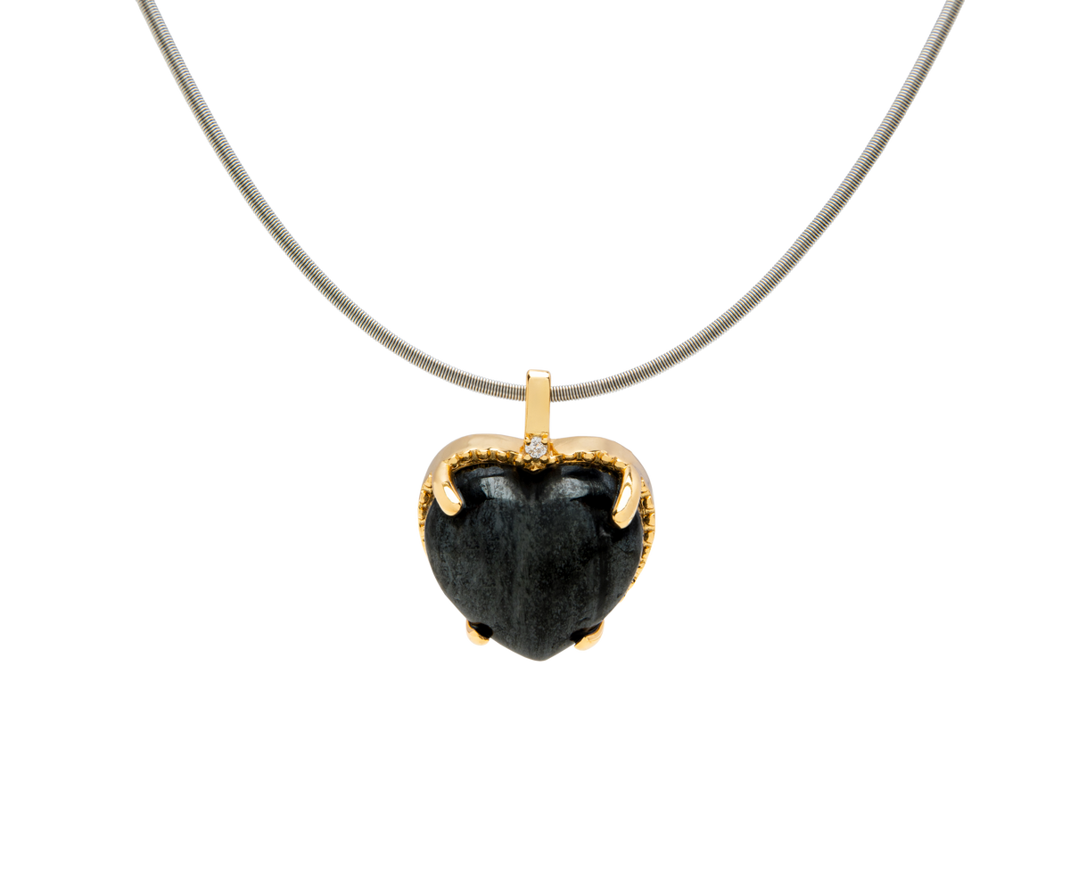 Aegirine Heart Pendant