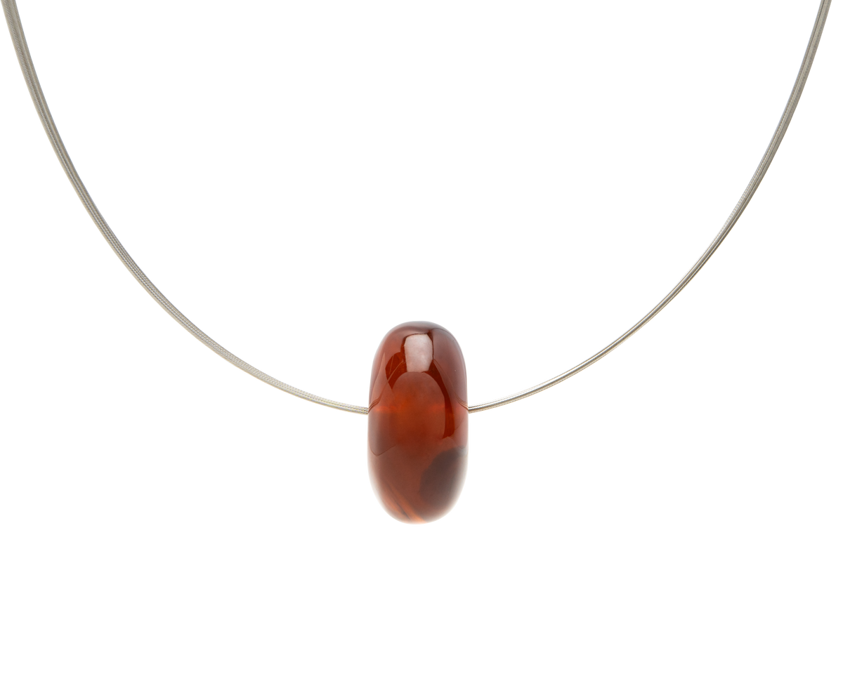 Burmese Amber Donut Necklace