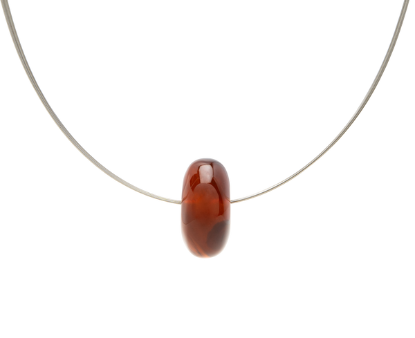 Burmese Amber Donut Necklace