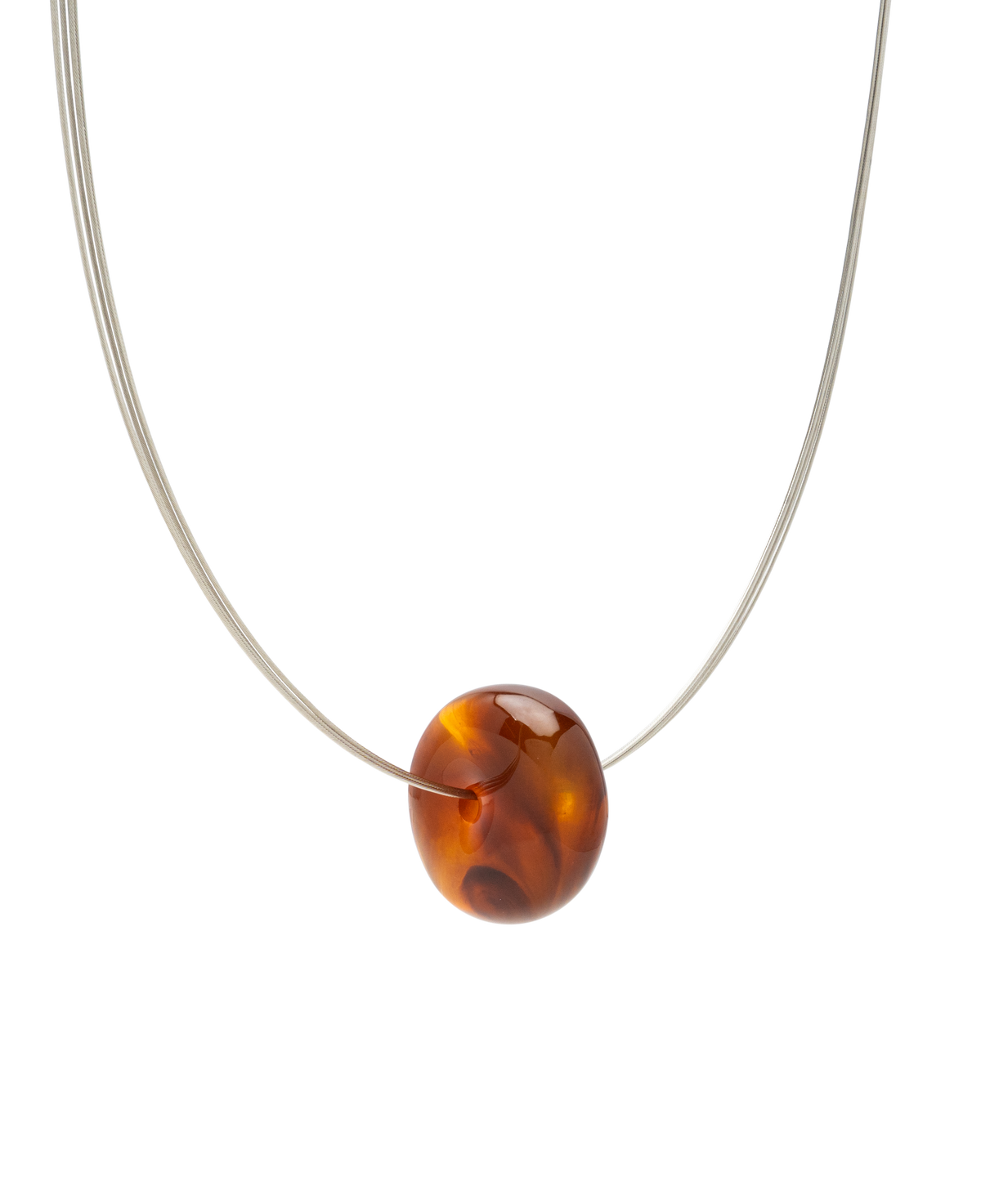 Burmese Amber Donut Necklace