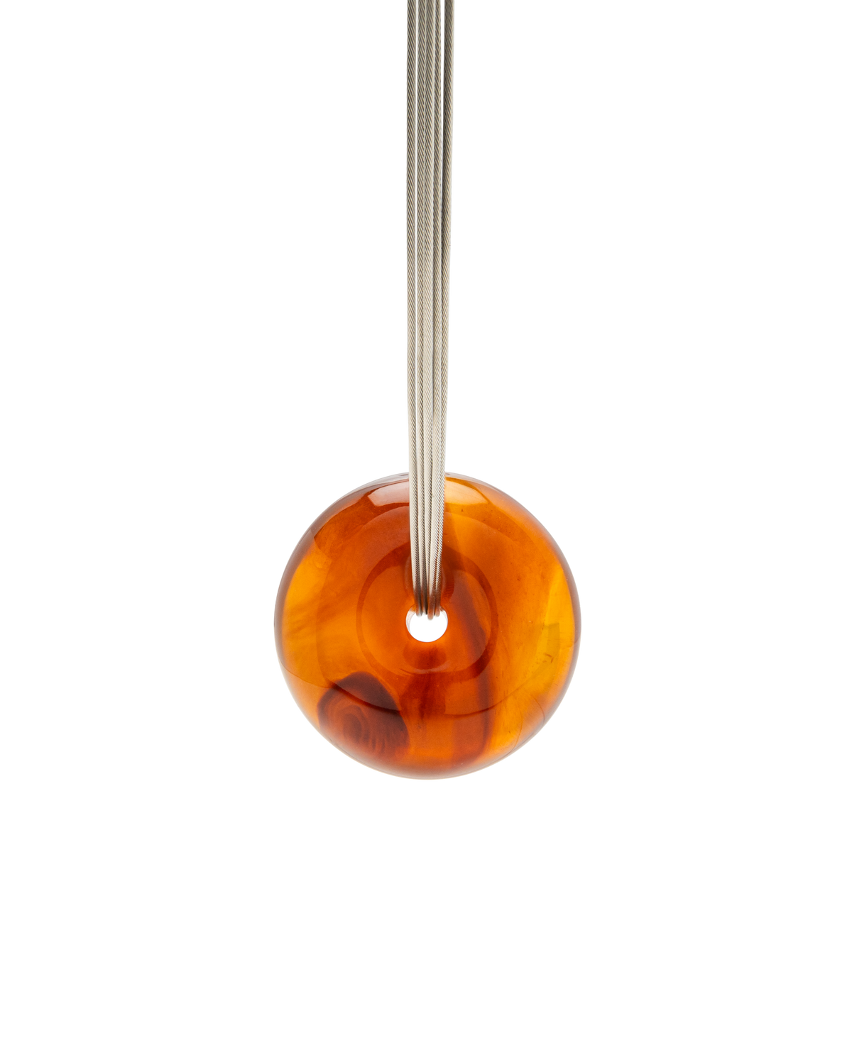 Burmese Amber Donut Necklace