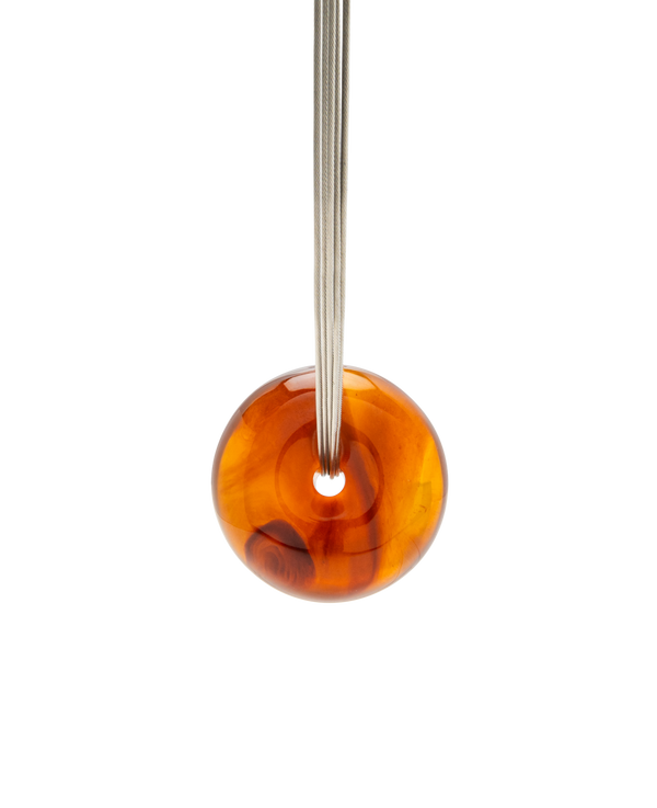 Burmese Amber Donut Necklace