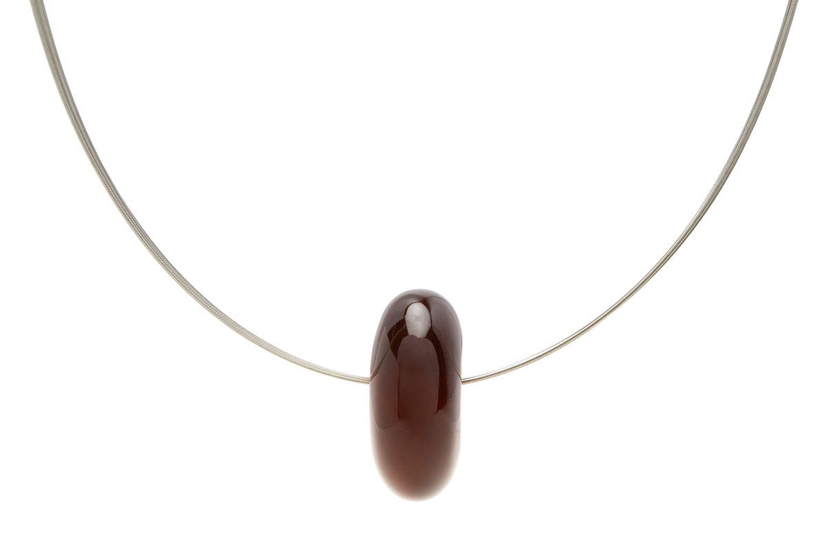 Burmese Amber Donut Necklace