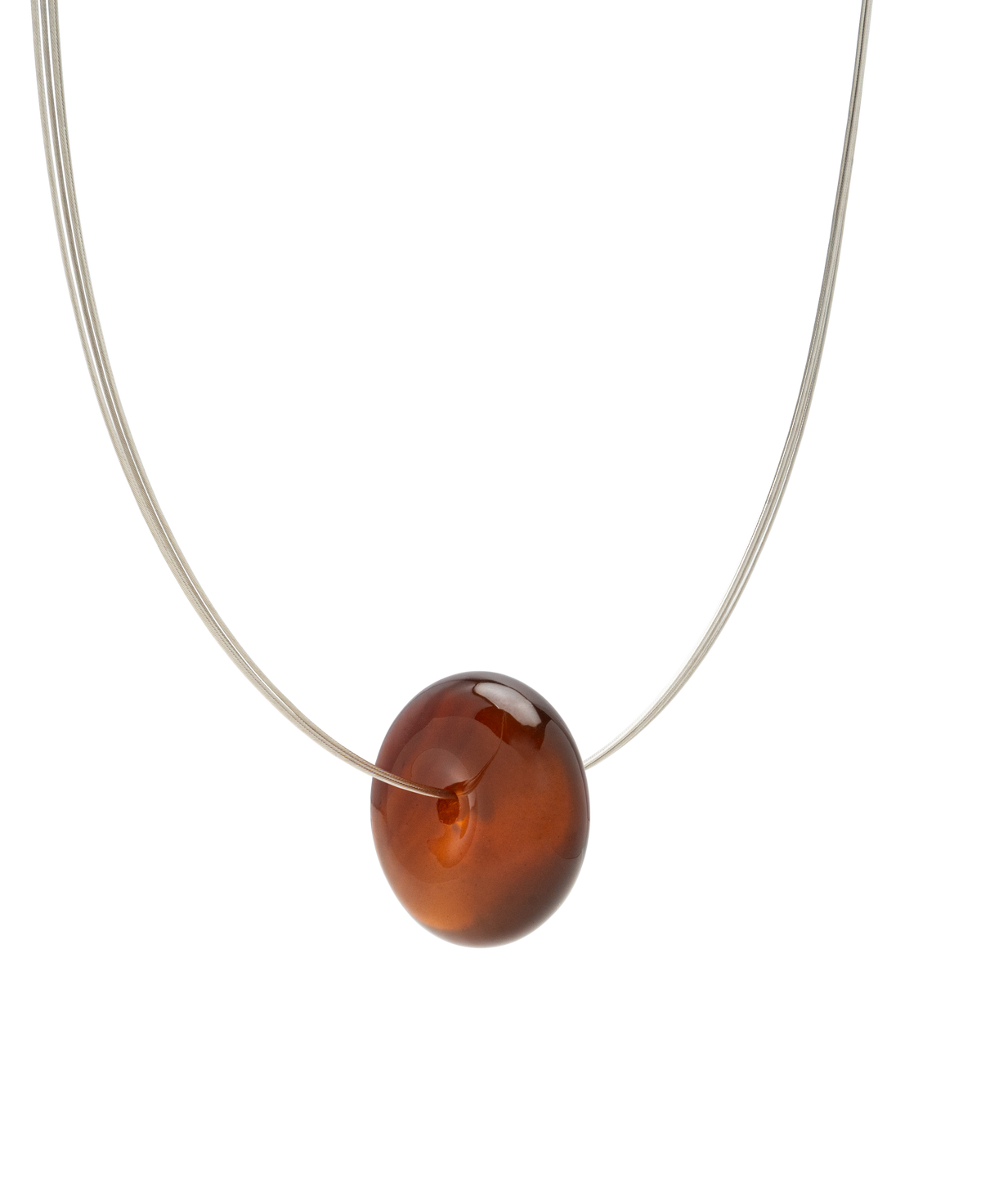 Burmese Amber Donut Necklace
