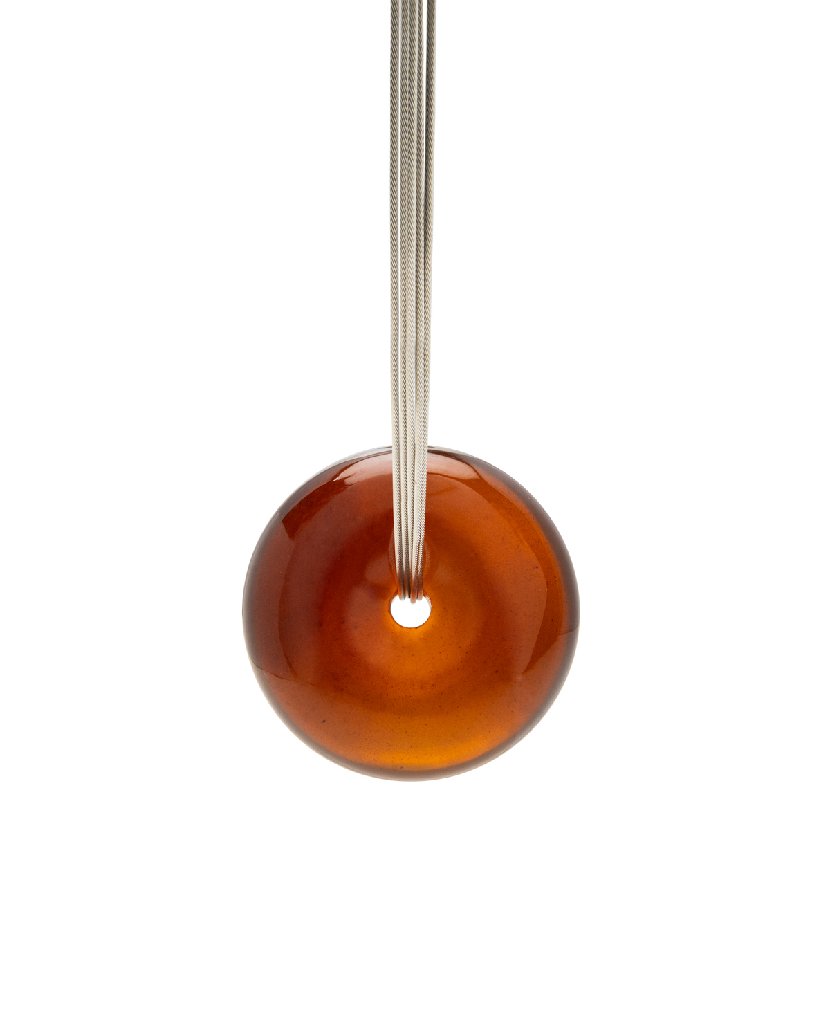 Burmese Amber Donut Necklace