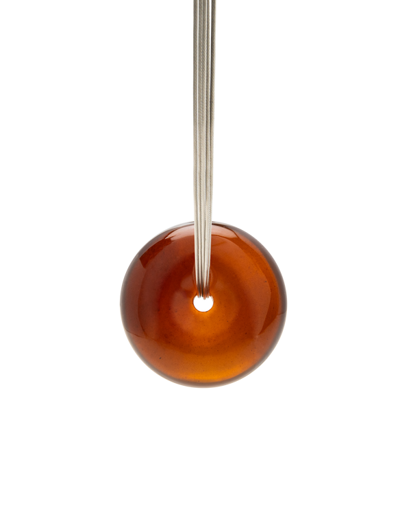 Burmese Amber Donut Necklace