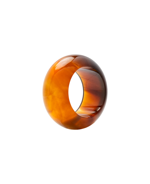 Burmese Amber Chunky Ring