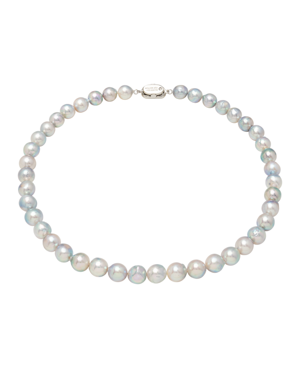 Natural Blue Akoya Pearl Necklace