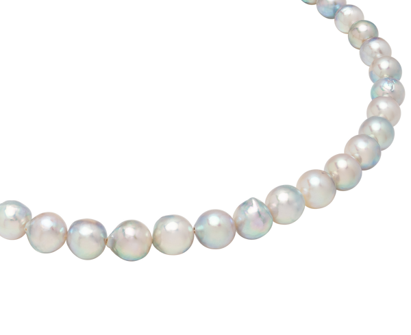 Natural Blue Akoya Pearl Necklace