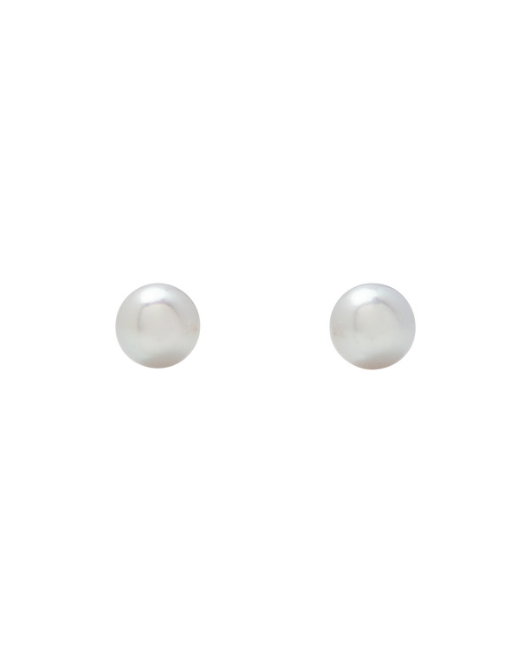 Akoya Pearl Natural Grey Ear Studs
