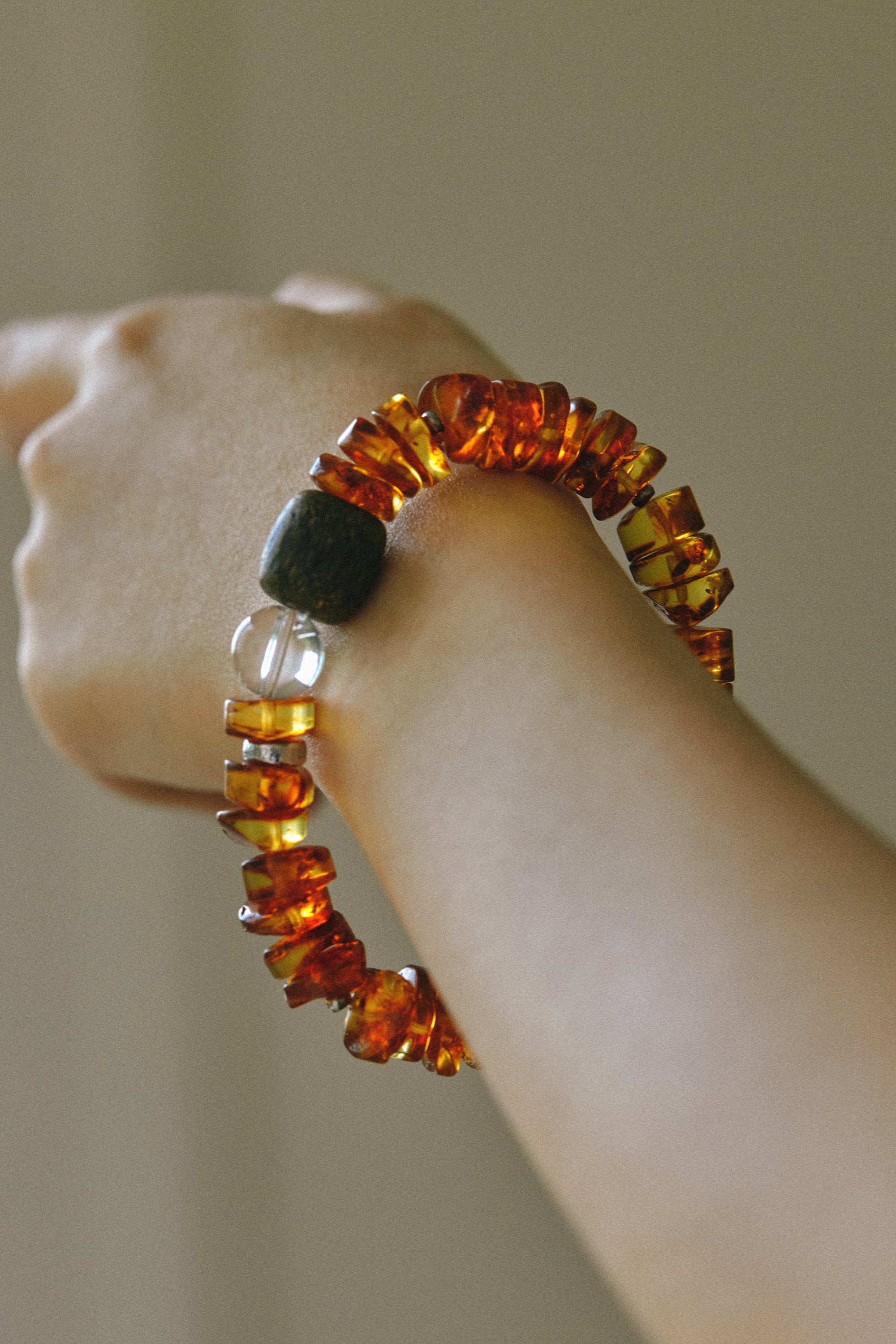 Amber x Agarwood Bracelet