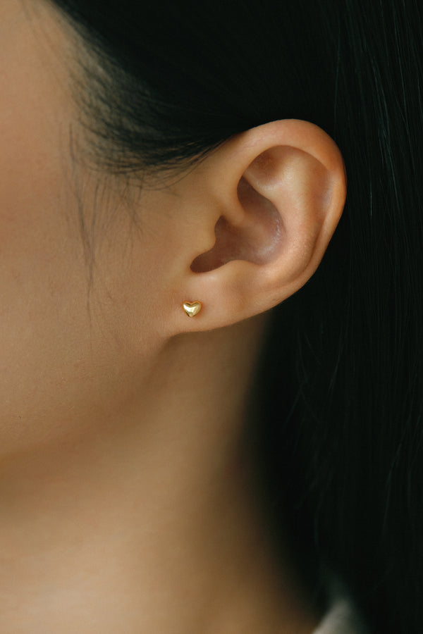 Mini Heart Ear Studs