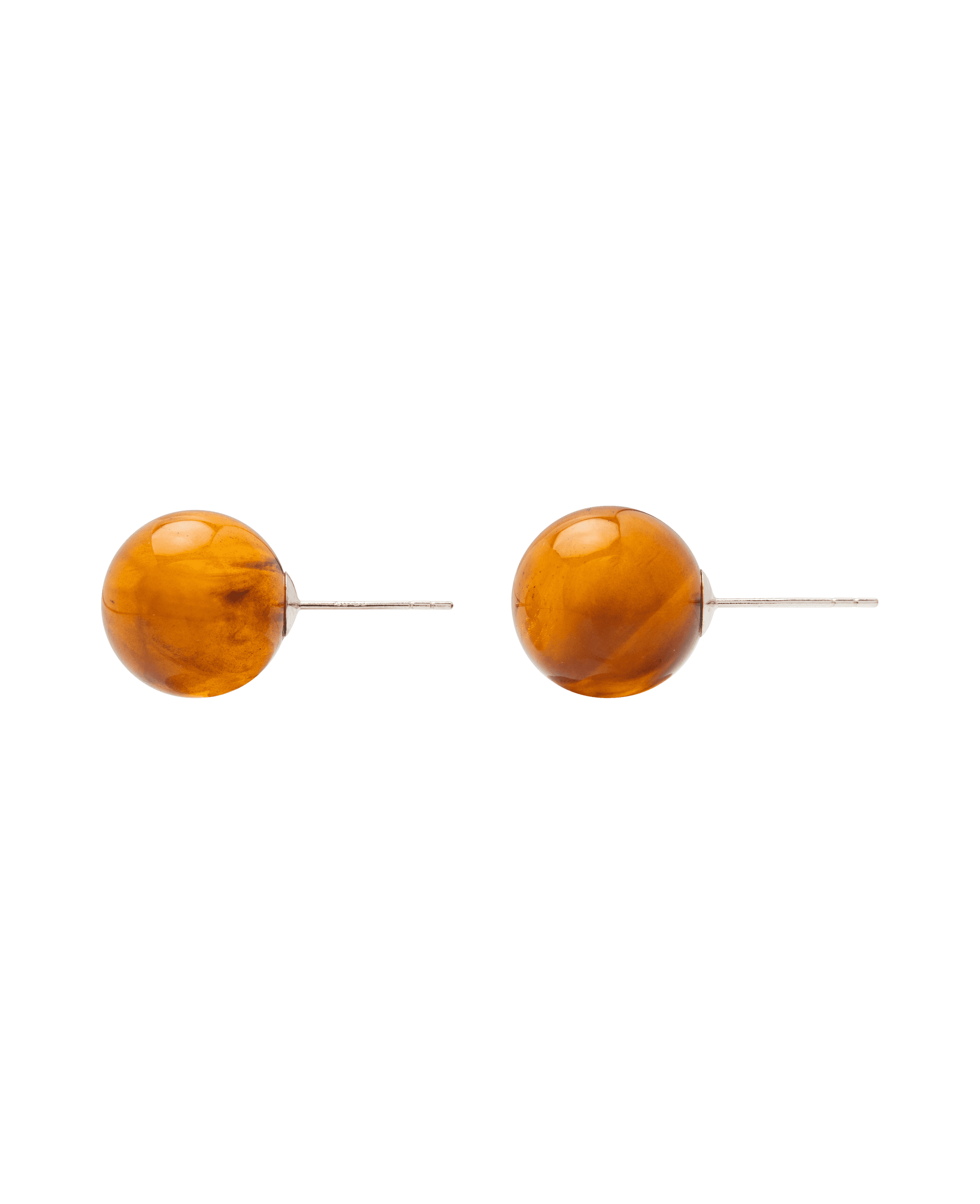 Burmese Amber Ear Studs