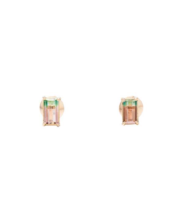 Bi-Colour Tourmaline Ear Studs