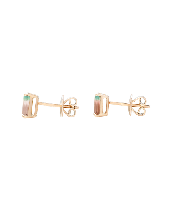 Bi-Colour Tourmaline Ear Studs
