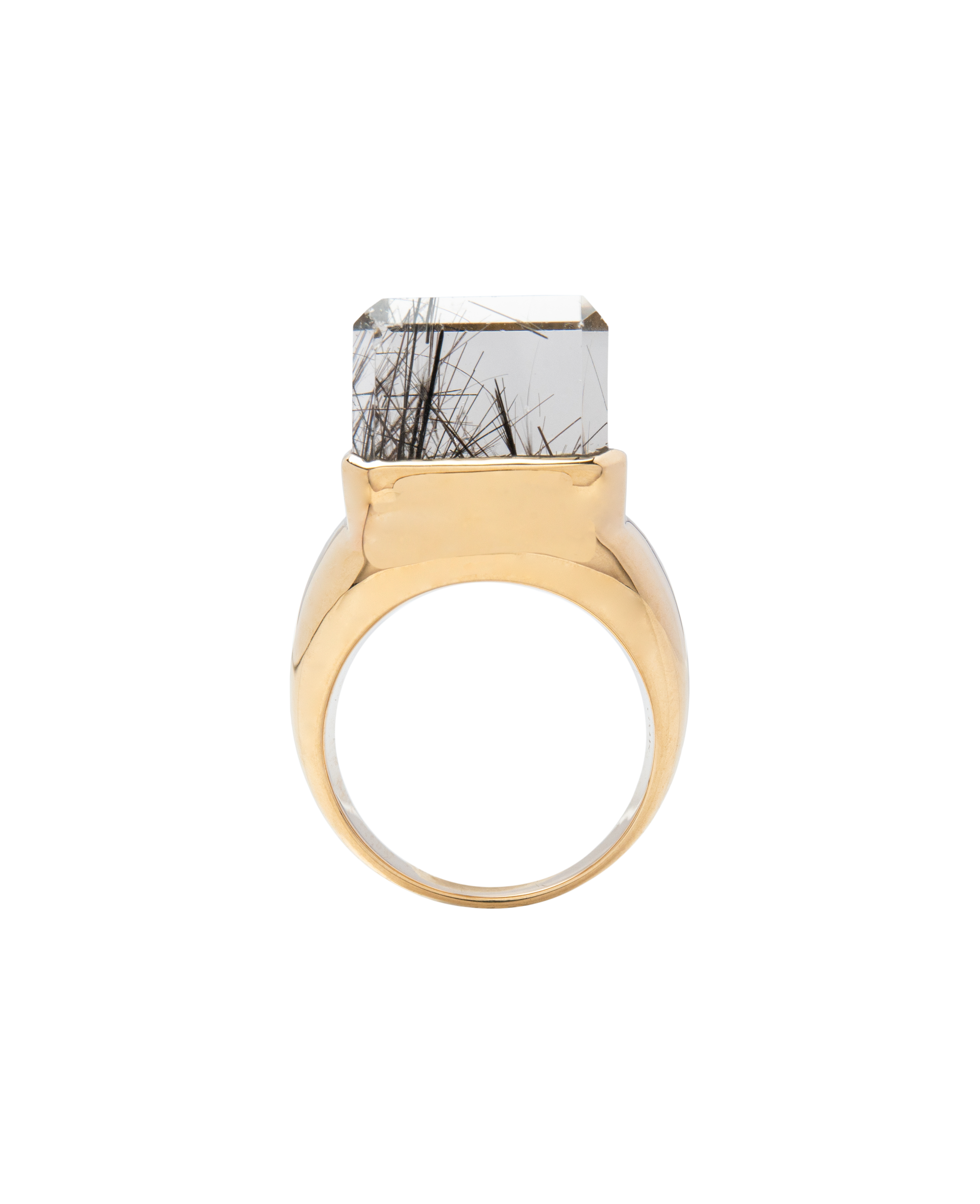 Ice Cube Black Rutiled Exclusive Ring