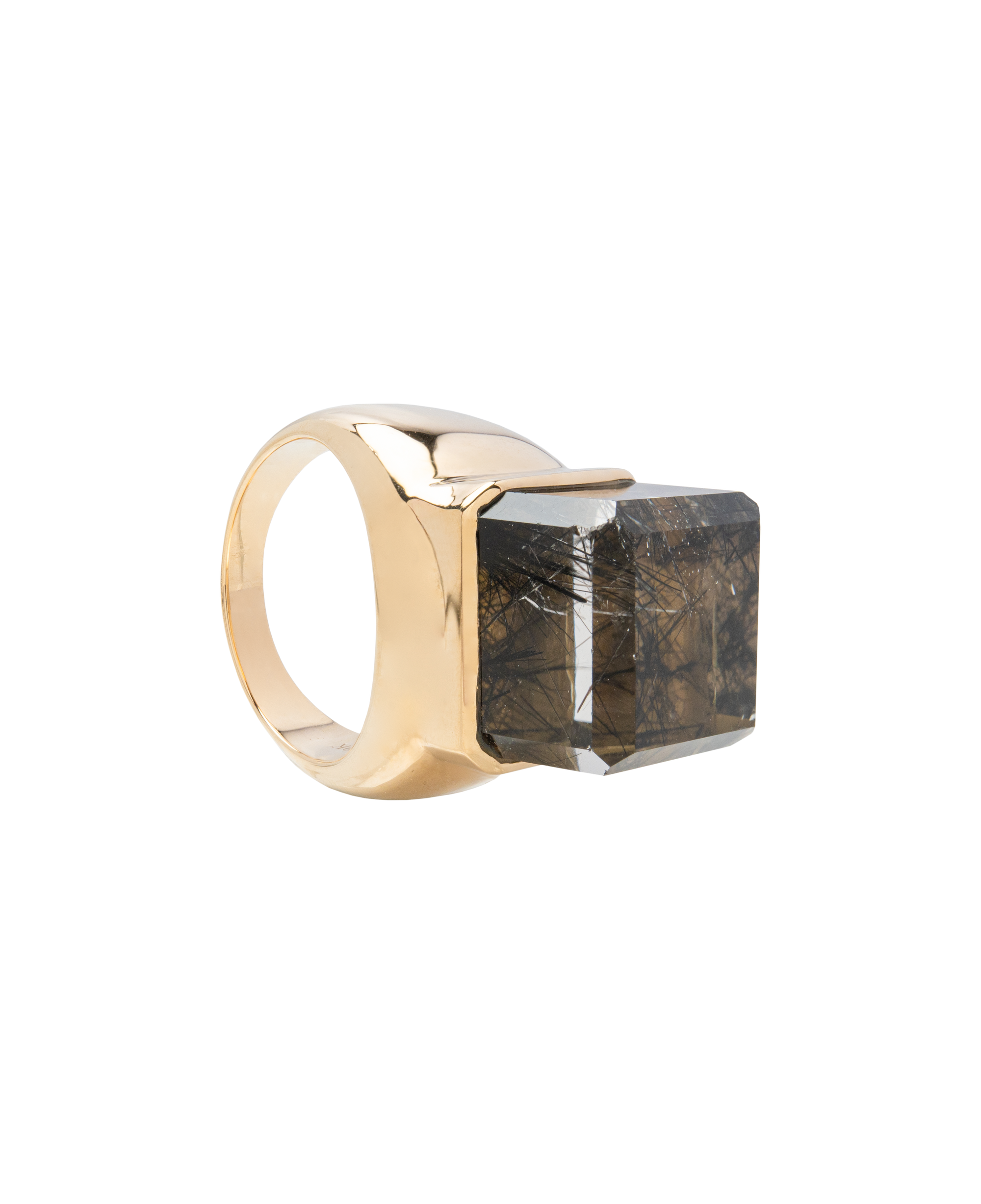 Ice Cube Black Rutiled Exclusive Ring