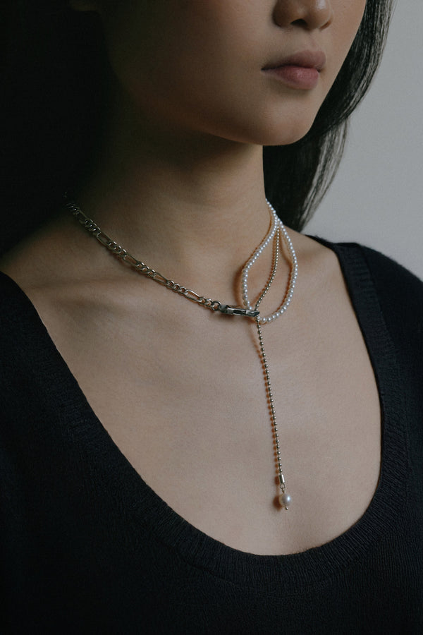 Japanese pearl jewelry Malaysia – Tokyo Eleganza necklace with signature Yukimoto style
