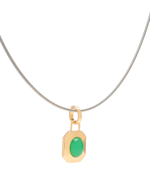 Chrysoprase Olive Pendant