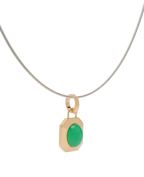 Chrysoprase Olive Pendant