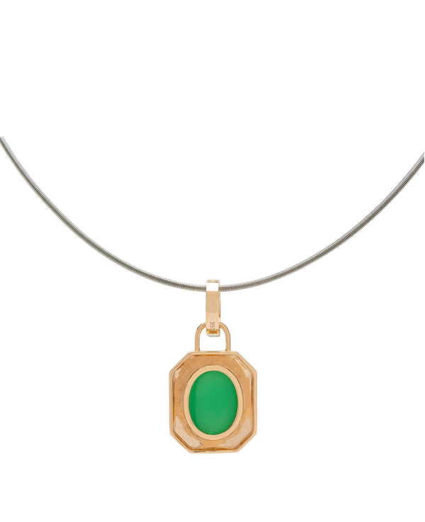 Chrysoprase Olive Pendant