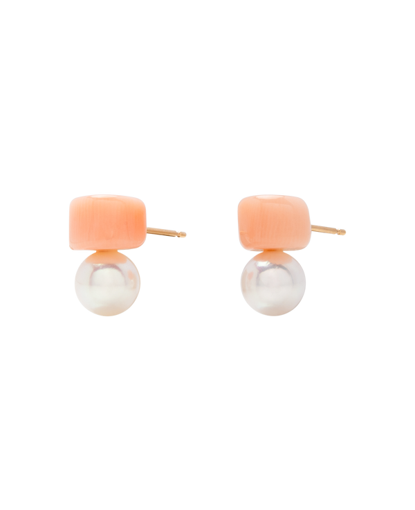 Momo Pearl Duo Studs