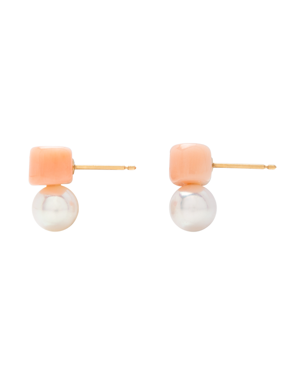 Momo Pearl Duo Studs