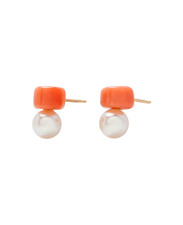Momo Pearl Duo Studs