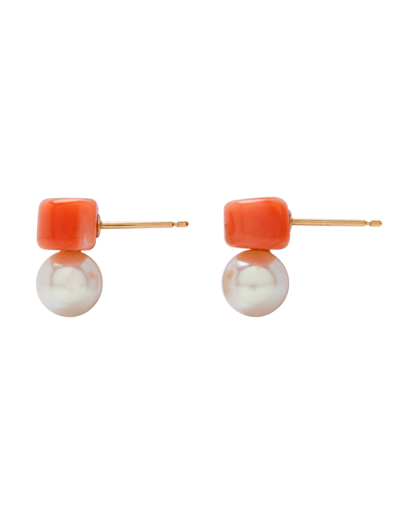 Momo Pearl Duo Studs