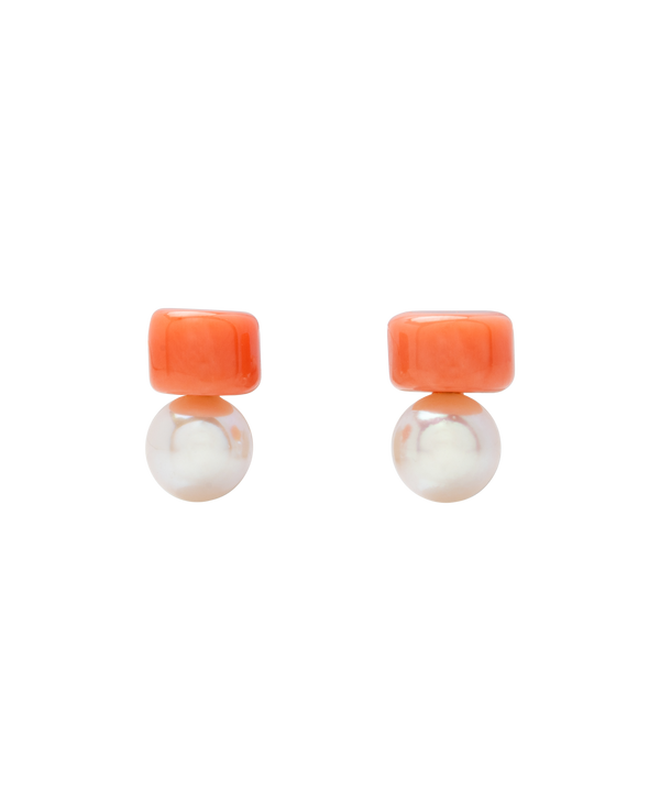 Momo Pearl Duo Studs
