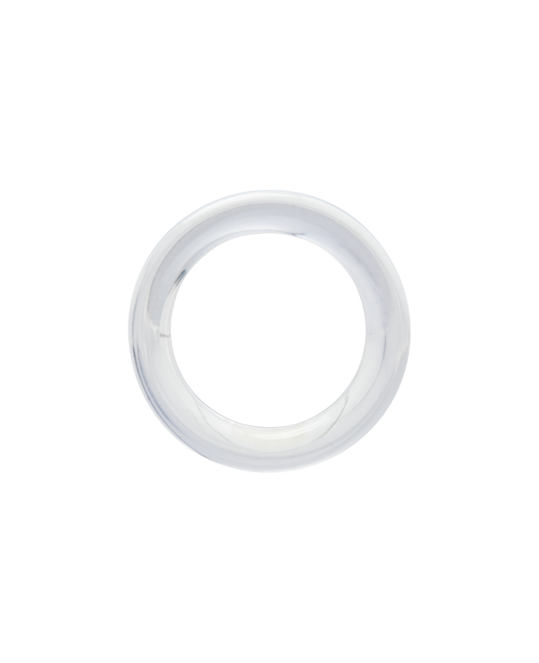 Flat-Cut Rock Crystal Ring