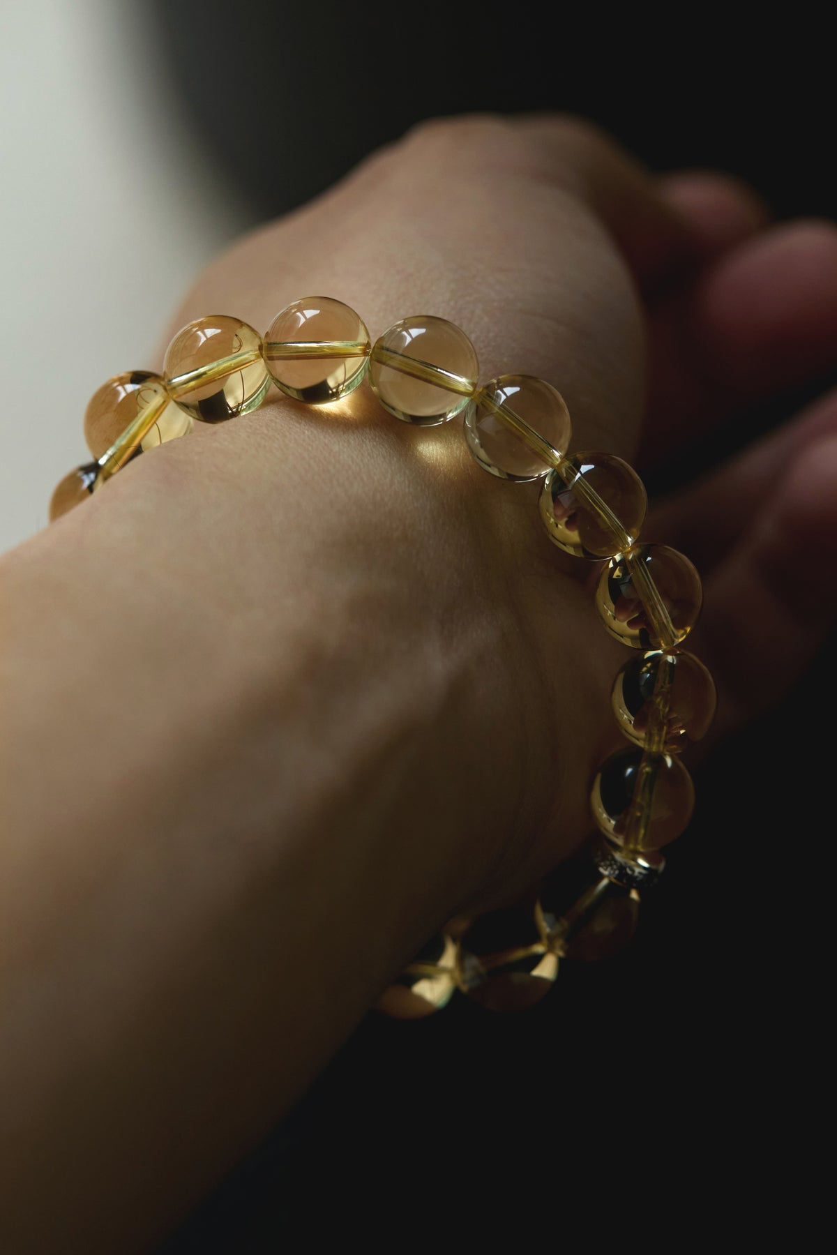 Citrine Premium Bead Bracelet