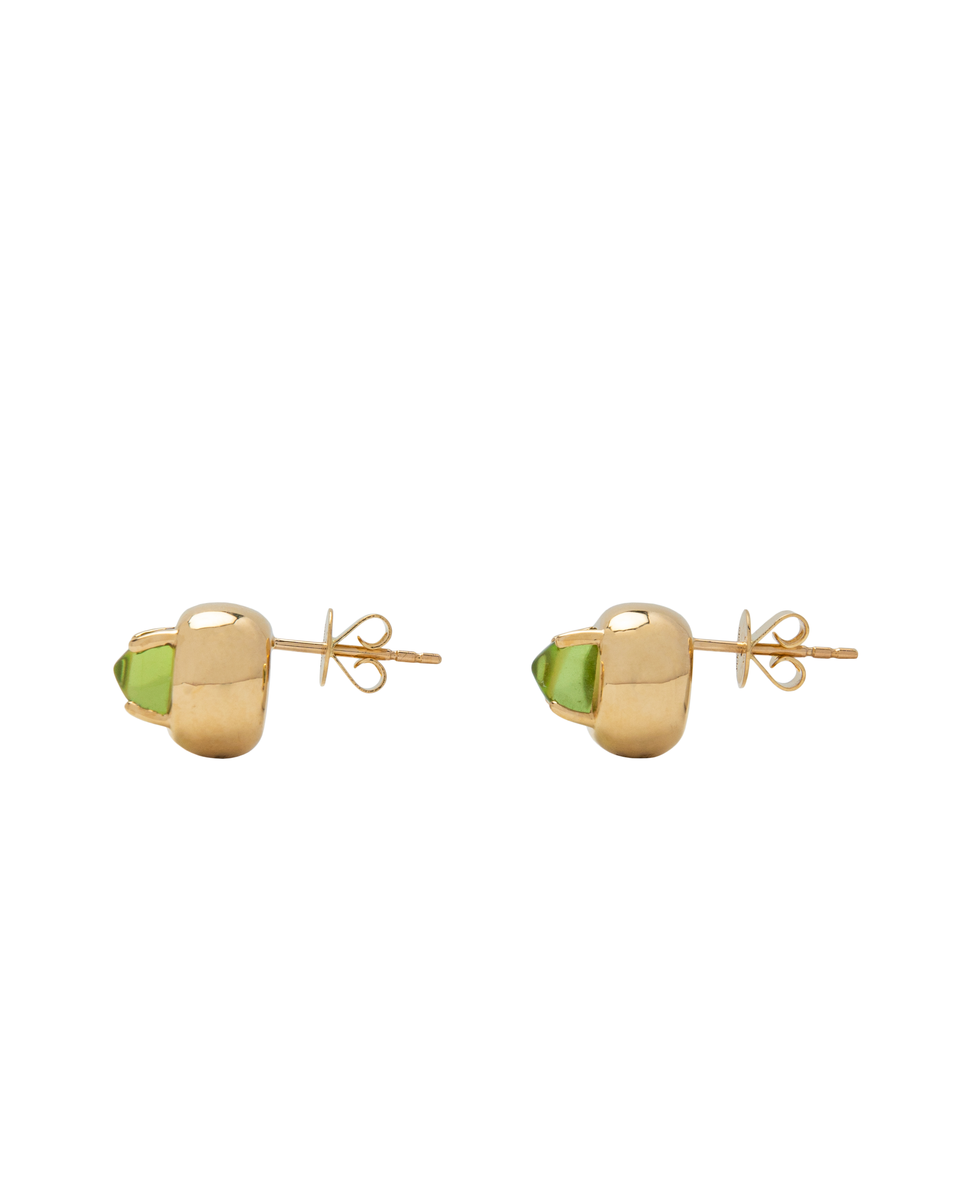 Candy Olivine Ear Studs 18k