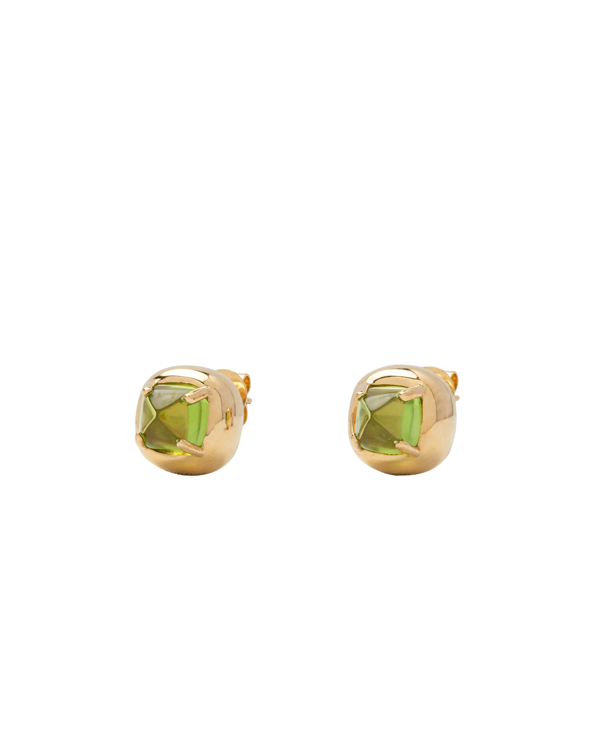 Candy Olivine Ear Studs 18k