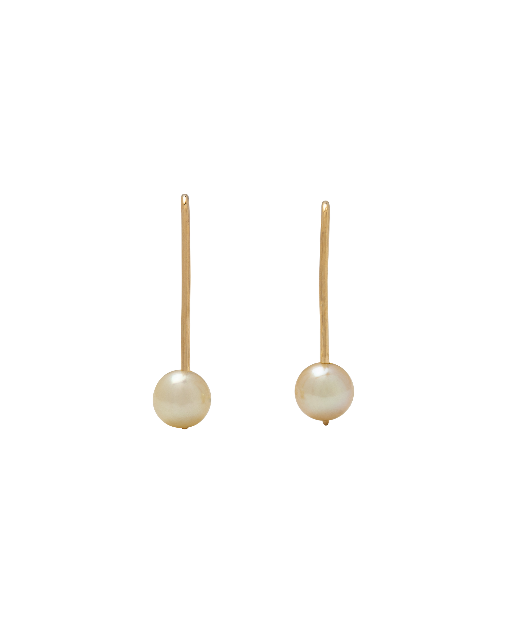 Champagne Akoya V Pearl Earrings 18k