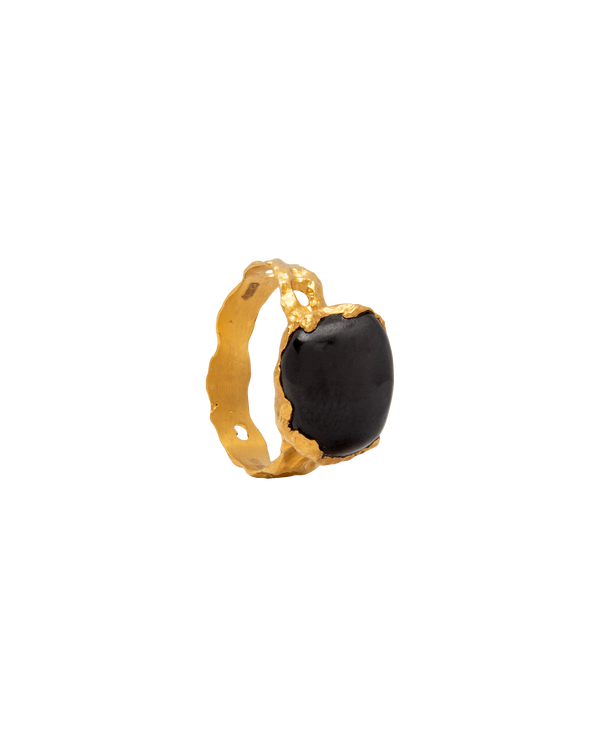 Candy Jade Black Ring 18k