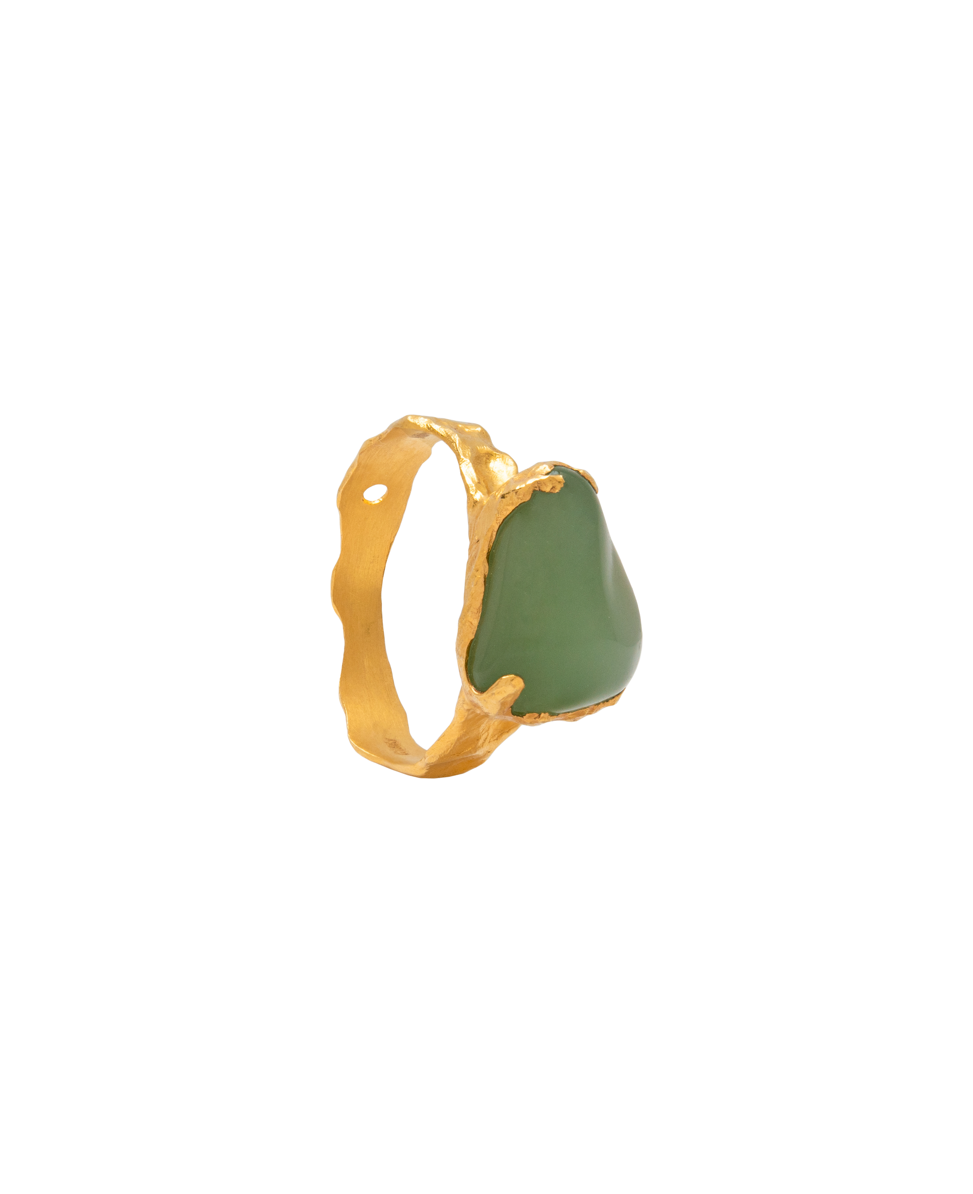 Candy Jade Green Ring 18k