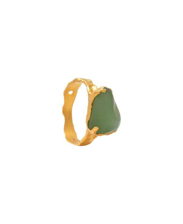 Candy Jade Green Ring 18k