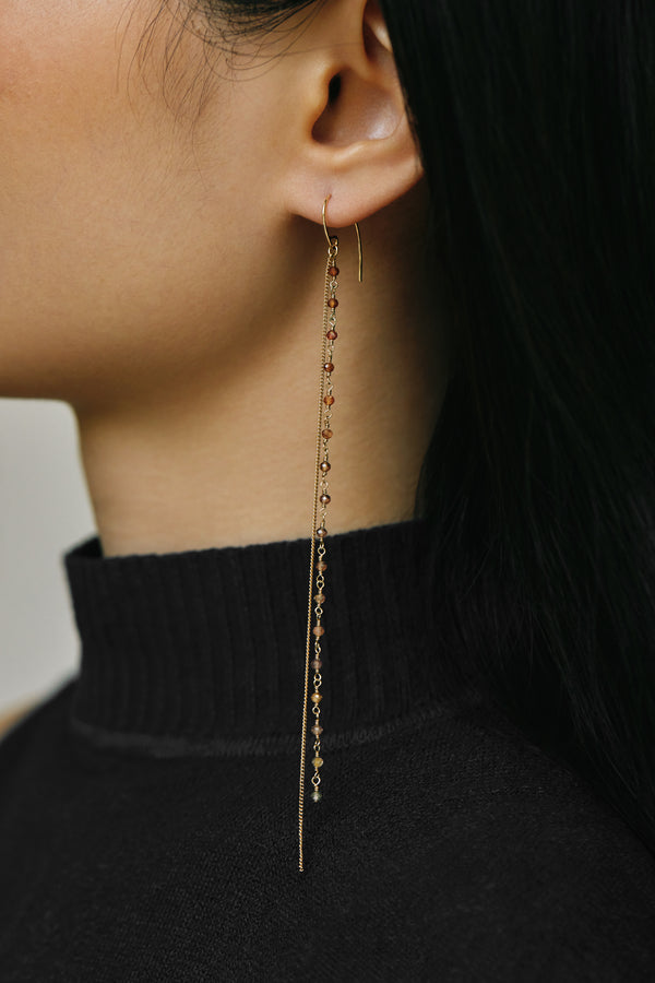 Candy Spinel Elongate Earrings