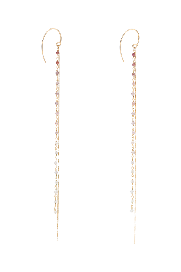 Candy Spinel Elongate Earrings