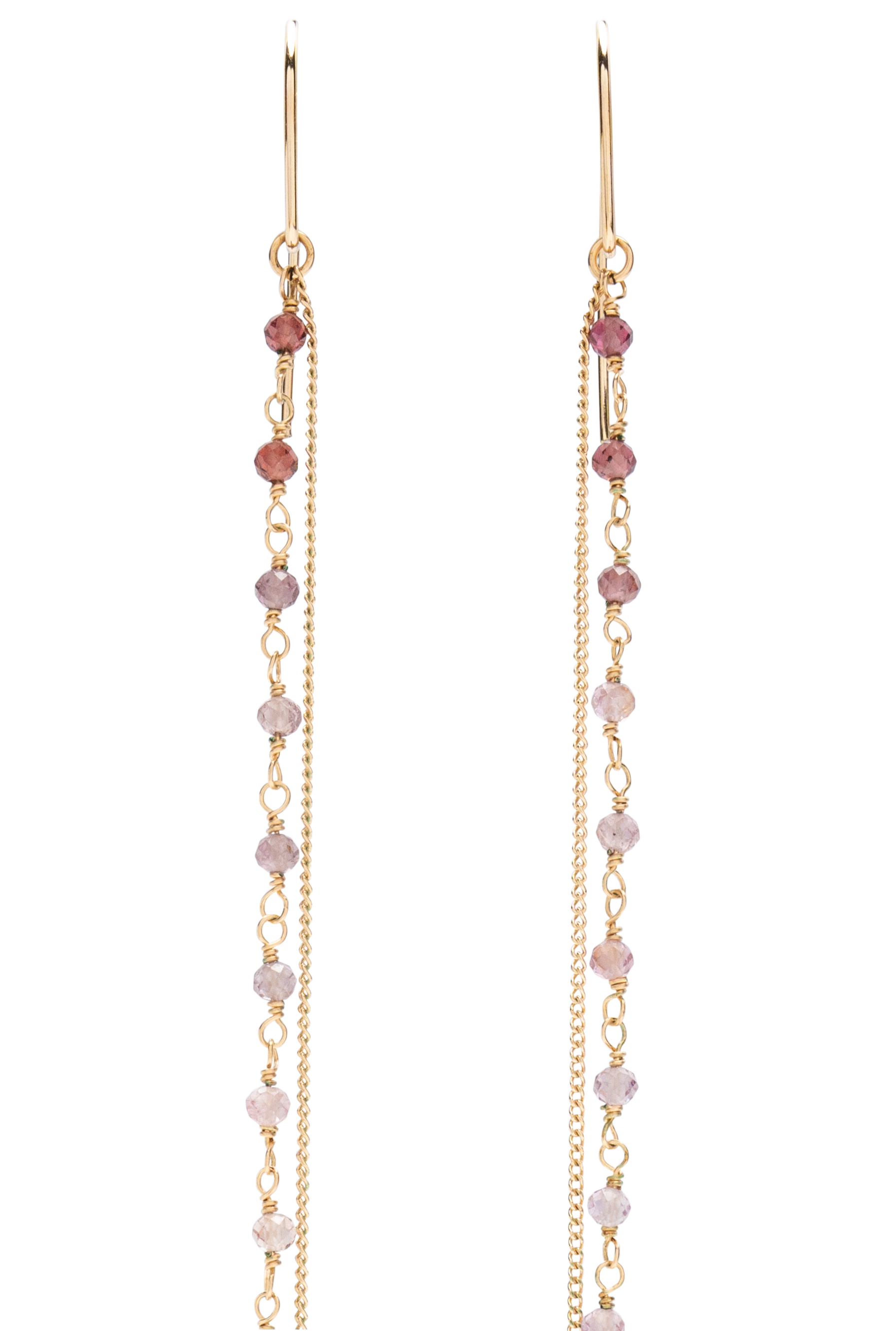 Candy Spinel Elongate Earrings