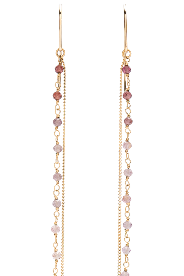 Candy Spinel Elongate Earrings
