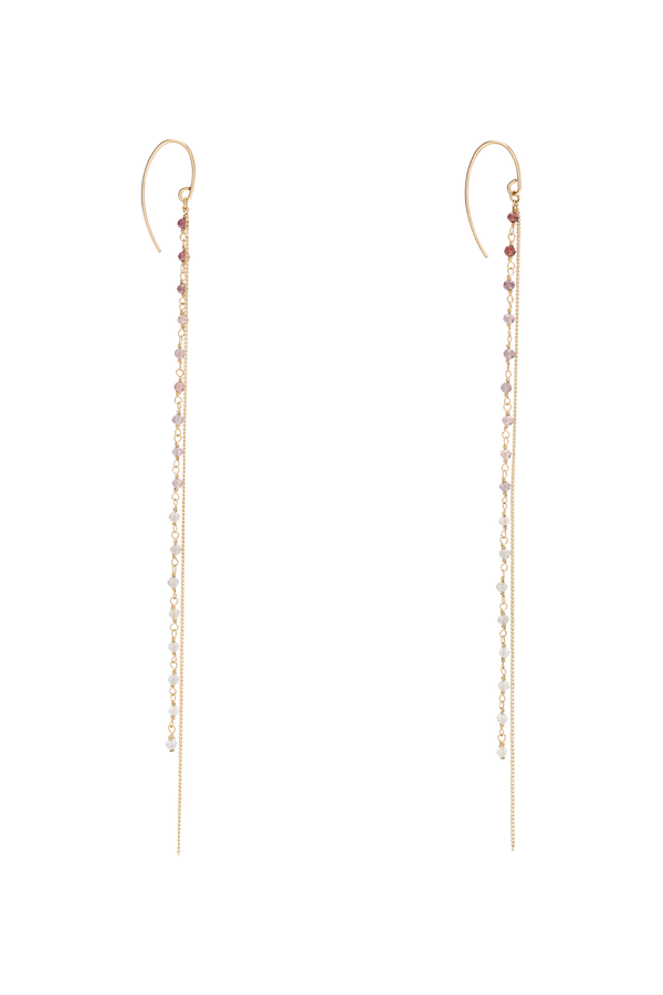 Candy Spinel Elongate Earrings